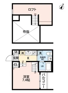 1Kの間取り画像