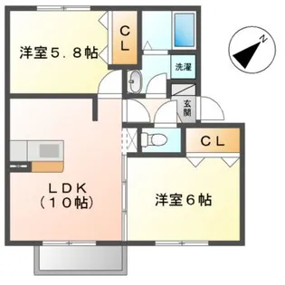 Trois Jours【2階】の間取り