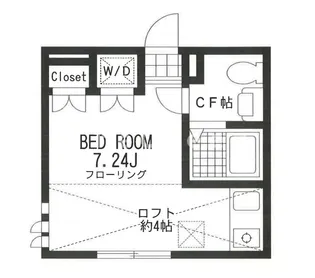 ルーブルエムズF【2階】の間取り