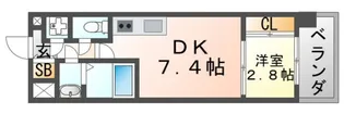 大阪府吹田市江坂町1【マンション】の間取り