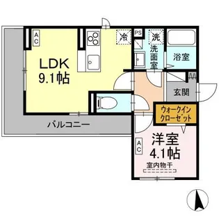 アトラエンテ【3階】の間取り