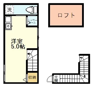 東京都国分寺市南町2【アパート】の間取り