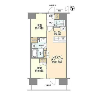 クレヴィア上野入谷【4階】の間取り