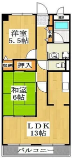 パールグレイス【1階】の間取り