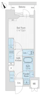 東京都新宿区新宿1【マンション】の間取り