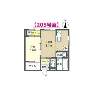 Coolidge Corner (クーリッジ コーナー)【2階】の間取り