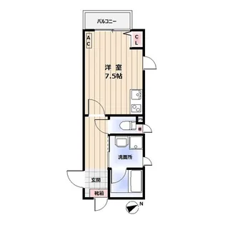 Plus door NAKANO【2階】の間取り