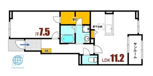 Y’s GrandeIII【1階】の間取り