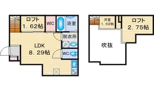 ラフェスタ志賀本通【1階】の間取り