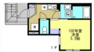 神奈川県横浜市保土ヶ谷区東川島町【アパート】の間取り