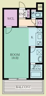 レジュールアッシュ福島【9階】の間取り