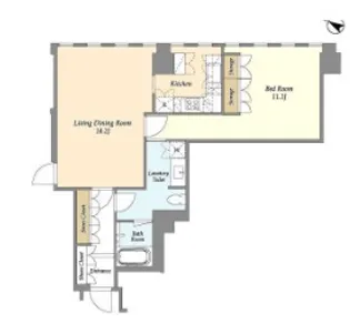 プルデンシャルタワーレジデンス【26階】の間取り