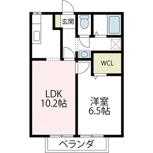 神奈川県小田原市久野【アパート】の間取り