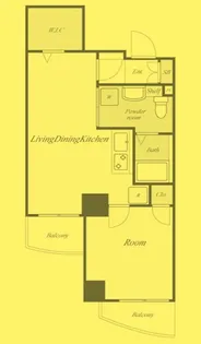 東京都江東区海辺【マンション】の間取り