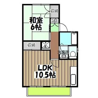 ノーブル広野【1階】の間取り