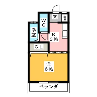 クレールO【2階】の間取り