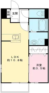 プルミエール野澤 E【2階】の間取り
