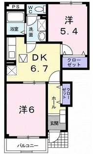 テッラ・プロメッサA【2階】の間取り