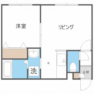 ピースハーモニー北28条【2階】の間取り