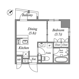 ISM練馬【4階】の間取り