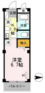 ラフィネ池之端【3階】の間取り