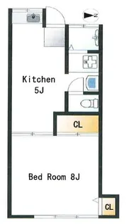 メゾン幸【1階】の間取り
