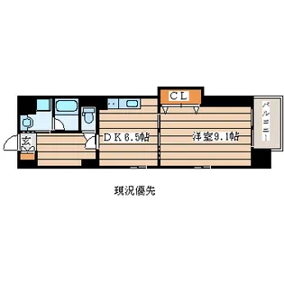 ヴィアーレ勾当台I【2階】の間取り