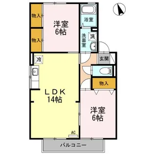 メゾン・テルシャトー B棟【2階】の間取り