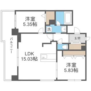 桂和レジデンス円山公園【7階】の間取り