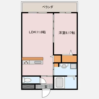 リバーストーン【2階】の間取り