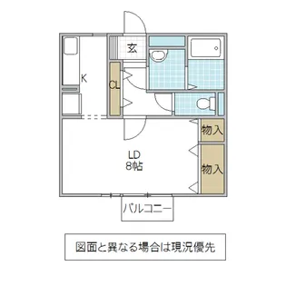 パルコートM A【2階】の間取り