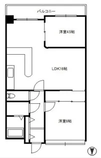 大阪府大阪市西区江戸堀3【マンション】の間取り