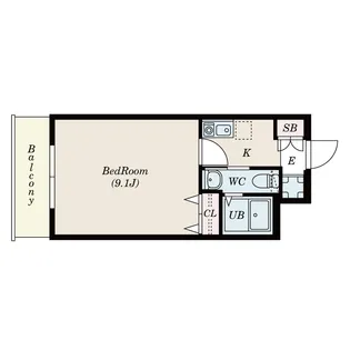 CASSIA天王寺東【8階】の間取り
