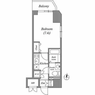 東京都江東区亀戸2【マンション】の間取り
