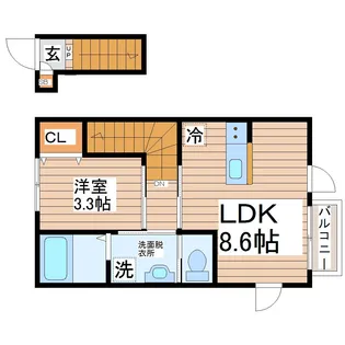 Meria I(メリア)【2階】の間取り