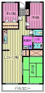 信栄マンション【4階】の間取り