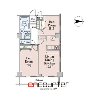 グランディール渋谷神泉【2階】の間取り