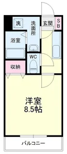 クロスロード広沢【2階】の間取り