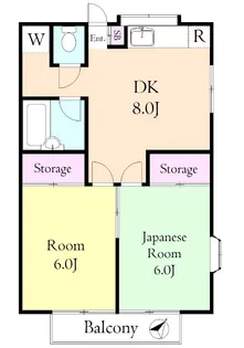 イーストパーク【1階】の間取り