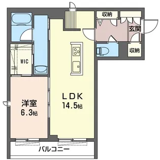 SHM ルッソ【1階】の間取り