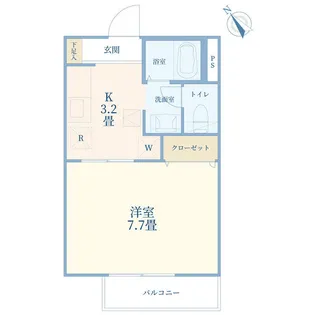 TRUSTIA 弐番館【1階】の間取り