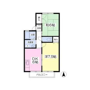 ラフォーレ影山B【2階】の間取り