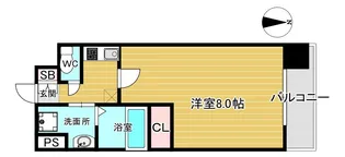 W.O.B.KYOBASHI【3階】の間取り