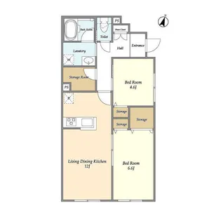 メディオ上北沢【1階】の間取り