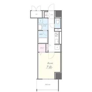 プレミアムコート新栄【7階】の間取り