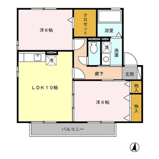 コンフォートマルヒラ【2階】の間取り