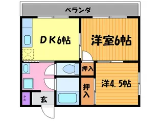 レゾン シゲ【2階】の間取り