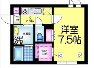 バンブー本中山【2階】の間取り