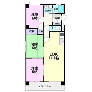 コスモII【8階】の間取り