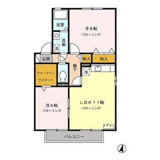 パストラルKー1【2階】の間取り